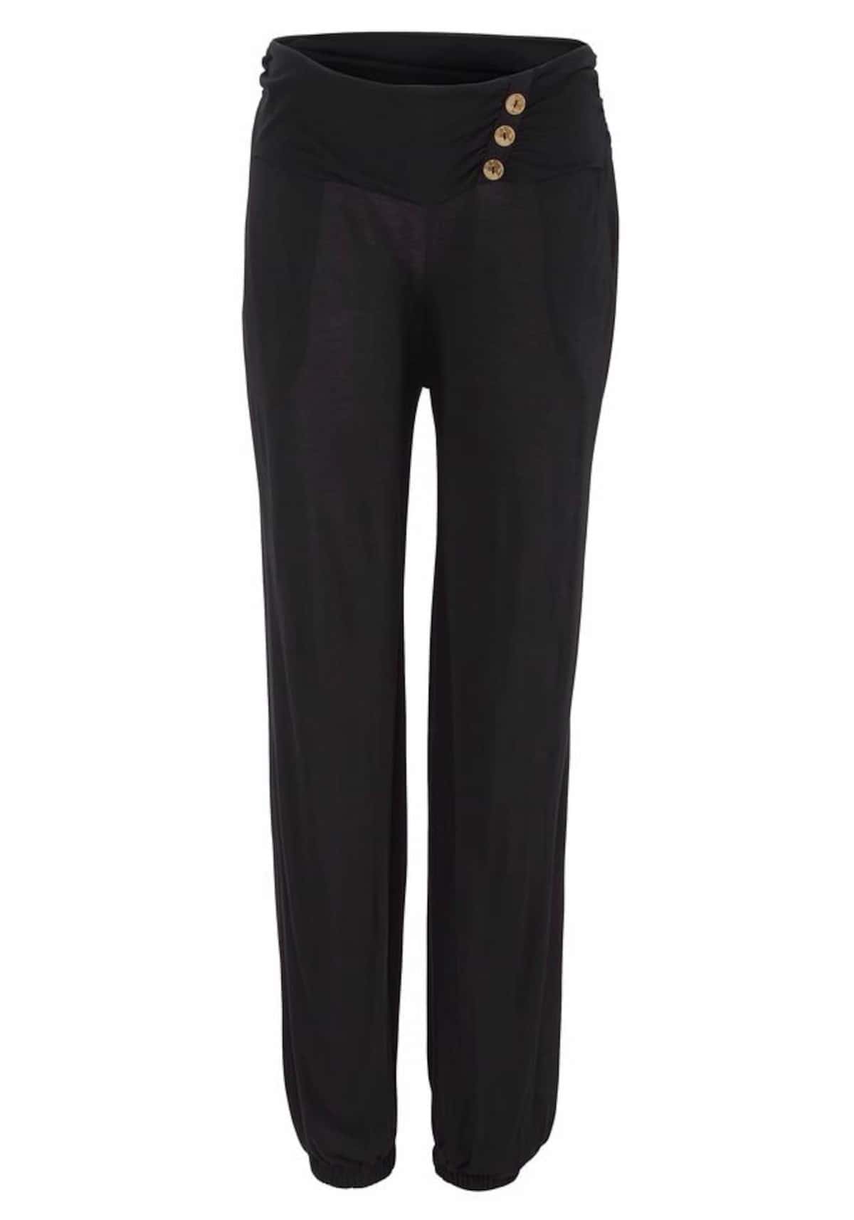 LASCANA Háremové nohavice čierna