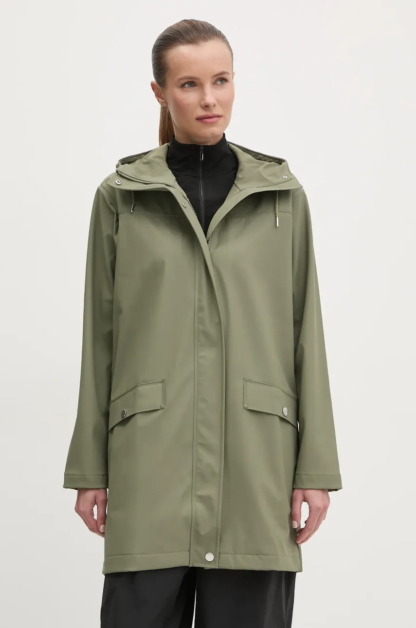 Nepremokavá bunda Helly Hansen Moss dámska, zelená farba, 53251