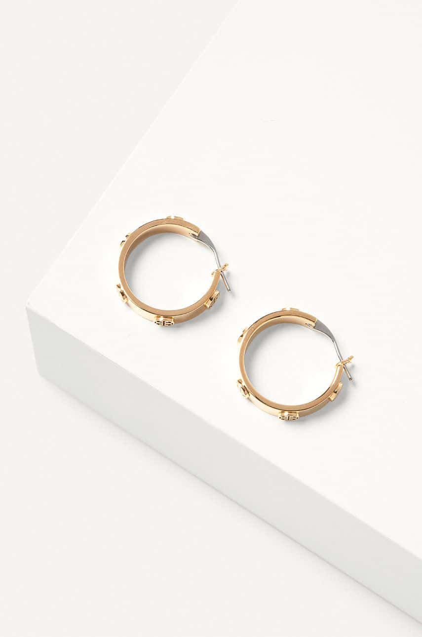 Tory Burch - Náušnice MILLER STUD HUGGIE 65094