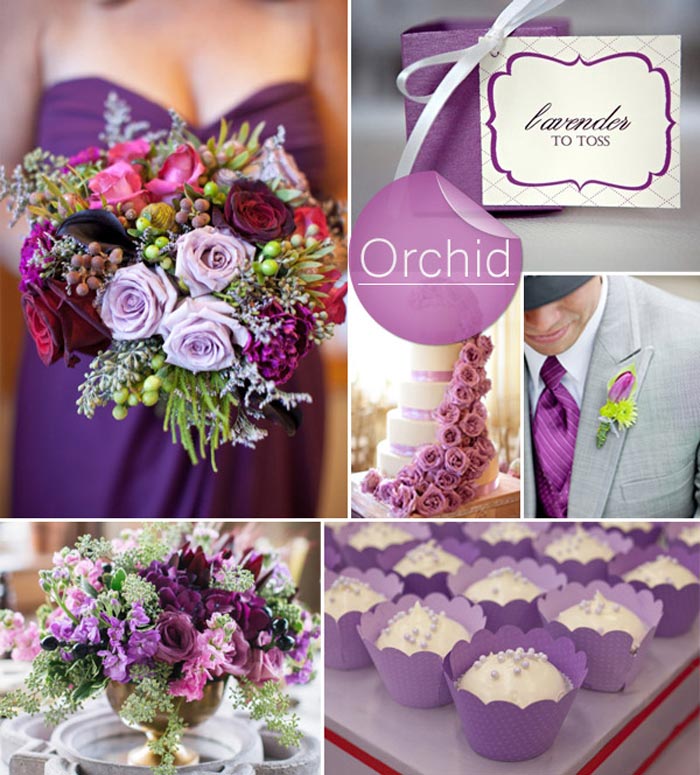 Farebná svadba jeseň zima 2014 2015 v odtieni farby roka Radiant Orchid