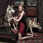Lara Stone fotila pre septembrové vydanie britského Vogue – s vlkmi!
