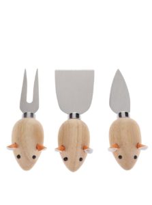 Trojdielna kolekcia na prípravu syrov v tvare myšiek Kikkerland