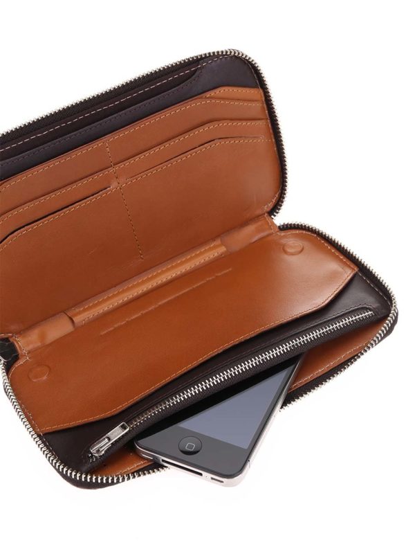 Hnedá unisex kožená peňaženka 2v1 Bellroy Carry Out