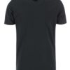 Čierne basic tričko s véčkovým výstrihom Selected Pima