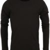 Čierne jednoduché tričko s dlhým rukávom Jack & Jones Basic