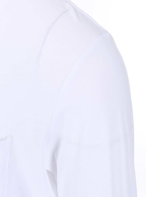 Biele tričko s dlhým rukávom Selected Homme Pima Florenc