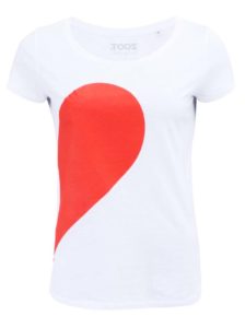 Biele dámske tričko ZOOT Originál Jej strana srdca