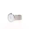 Unisex hodinky v striebornej farbe s nerezovým remienkom CHPO Nando Silver