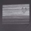 Sivé dámske oversize tričko so srdcom ZOOT Originál Heart Line
