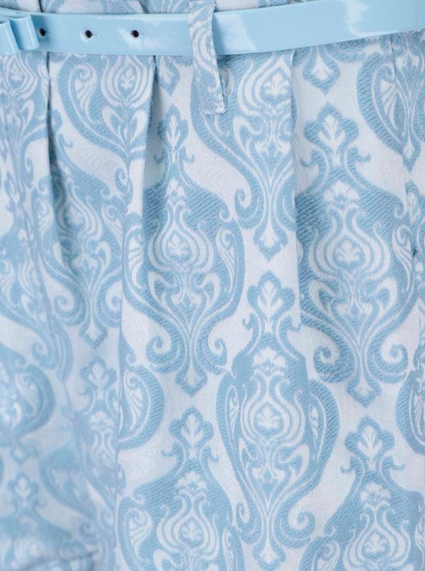 Modré vzorované šortky s opaskom Anna Smith