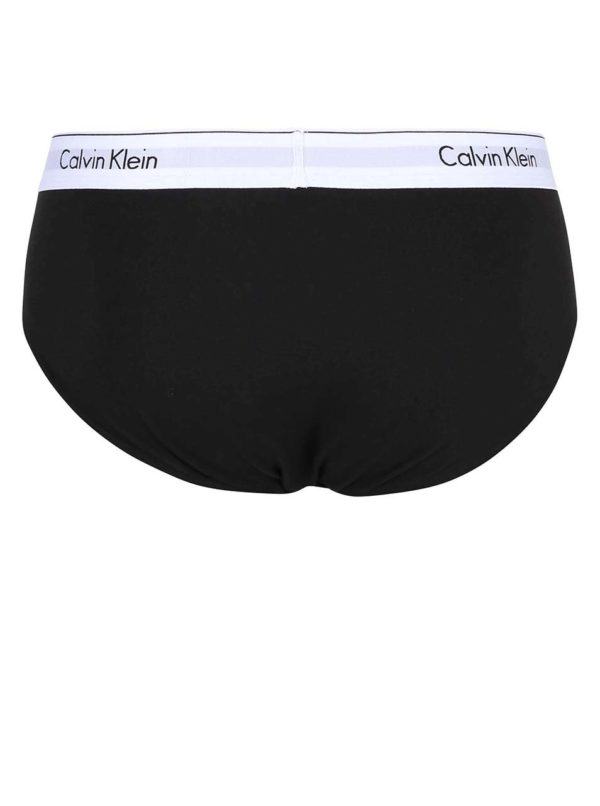 Súprava dvoch slipov v čiernej farbe Calvin Klein