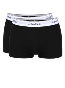 Súprava dvoch boxeriek v čiernej farbe Calvin Klein