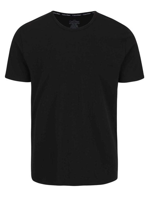 Súprava dvoch pánskych čiernych regular fit tričiek pod košeľu Calvin Klein