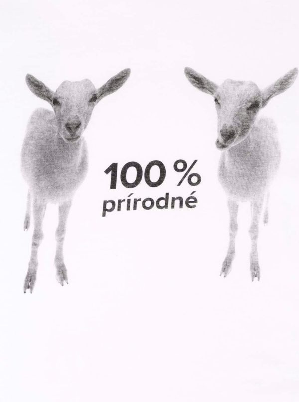 Biele dámske tričko ZOOT Originál 100 % prírodné kozy