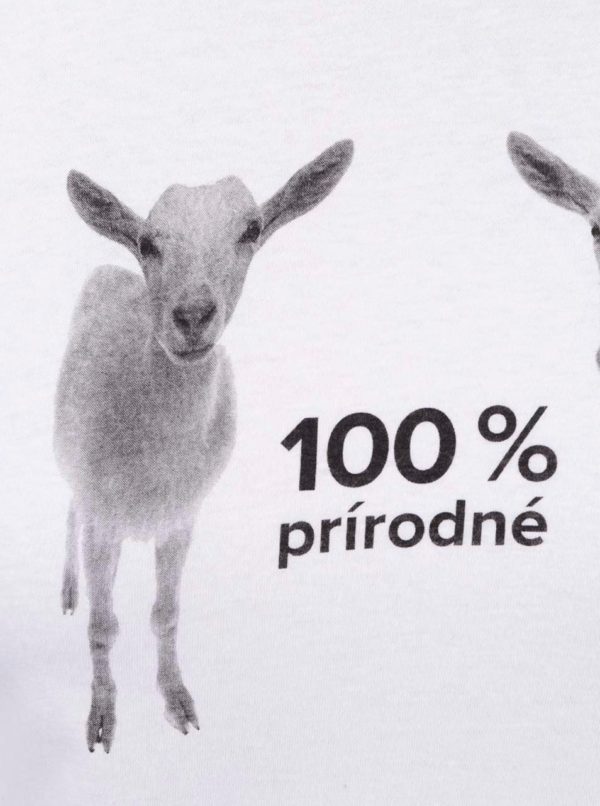 Biele dámske tričko ZOOT Originál 100 % prírodné kozy