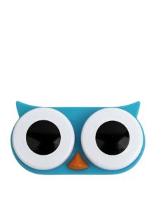 Modré puzdro na kontaktné šošovky Kikkerland Owl