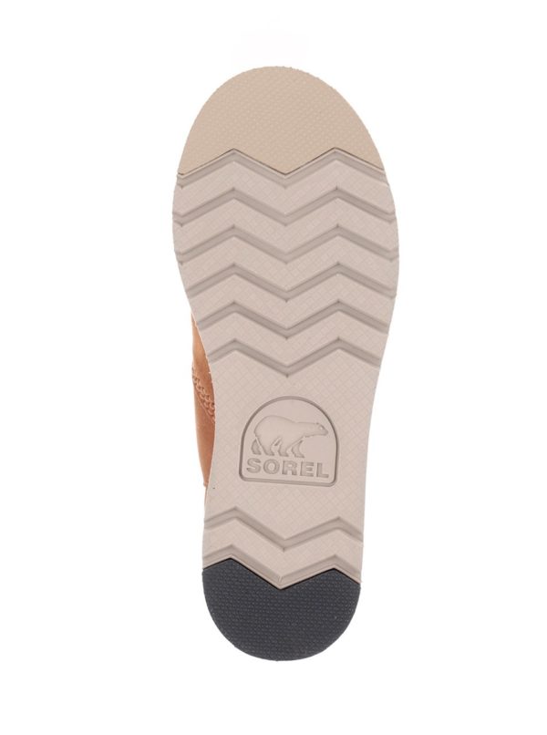 Sivo-hnedé kožené vodeodolné zimné topánky SOREL Rylee