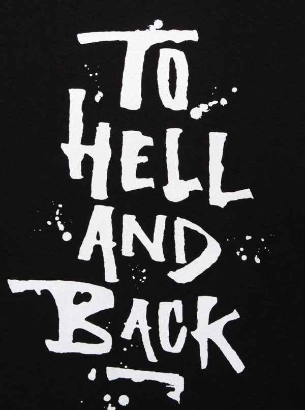 Čierne pánske tričko s nápisom ZOOT Originál To Hell
