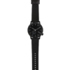 Čierne unisex hodinky s koženým remienkom Komono Winston Subs