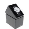 Unisex hodinky v striebornej farbe s koženým remienkom Komono Winston Subs