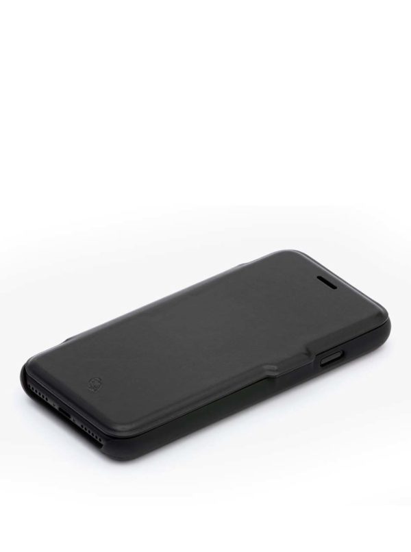 Čierny kožený kryt pre iPhone 7 s priehradkou na platobné karty Bellroy