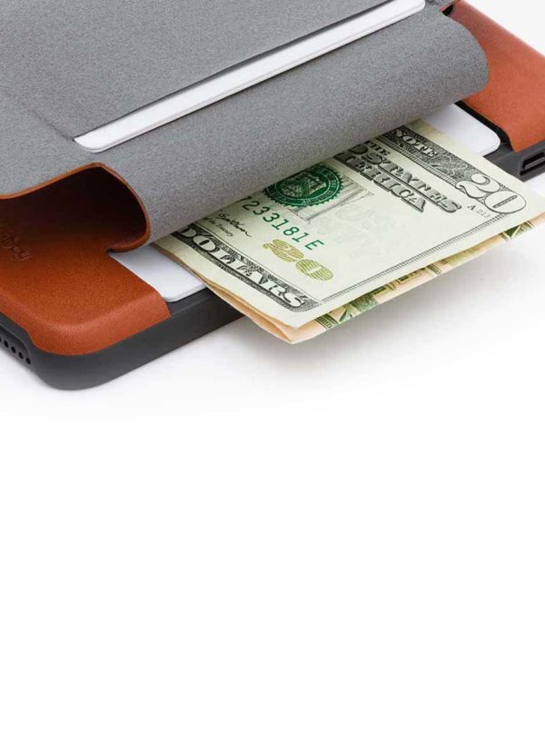 Svetlohnedý kožený kryt pre iPhone 7 s priehradkou na platobné karty Bellroy