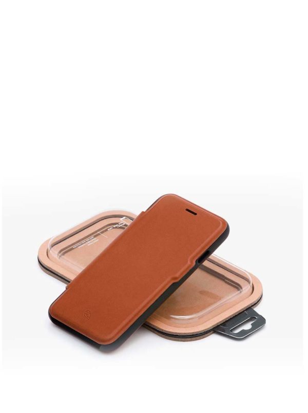Svetlohnedý kožený kryt pre iPhone 7 s priehradkou na platobné karty Bellroy
