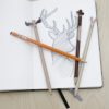 Kolekcia štyroch ceruziek s motívmi lesných zvierat Kikkerland