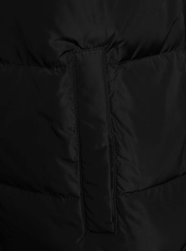 Čierna prešívaná bunda s kapucňou Dorothy Perkins