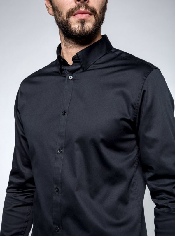 Čierna formálna  slim fit košeľa Selected Homme Done