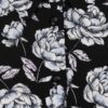 Krémovo-čierne kvetované košeľové šaty Miss Selfridge