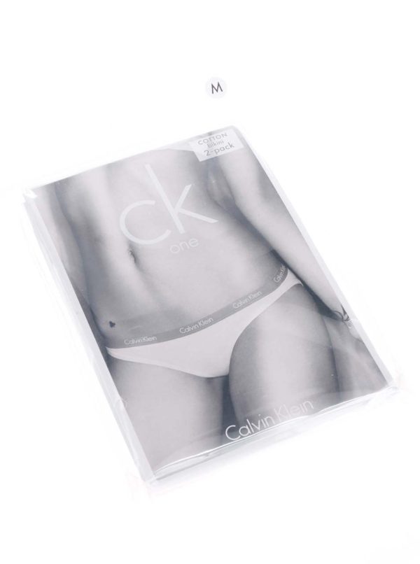 Súprava dvoch nohavičiek v bielej farbe Calvin Klein Underwear