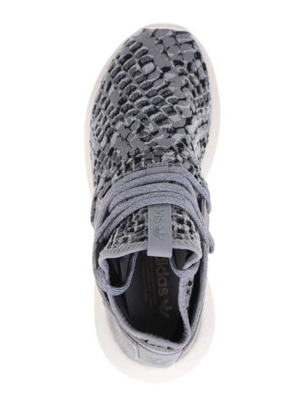 Sivé dámske vzorované tenisky adidas Originals Tubular