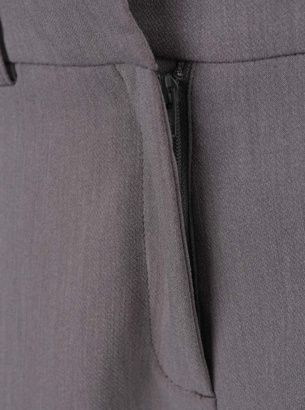 Sivé formálne nohavice Selected Femme Amila