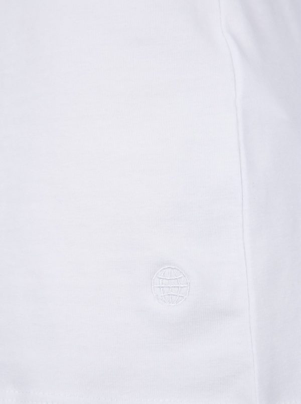 Súprava dvoch tričiek pod košeľu v bielej farbe s véčkovým výstrihom Blend