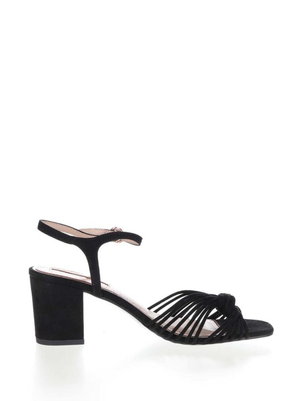 Čierne smotanové sandále Miss KG