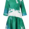 Krémovo-zelené vzorované šaty Closet