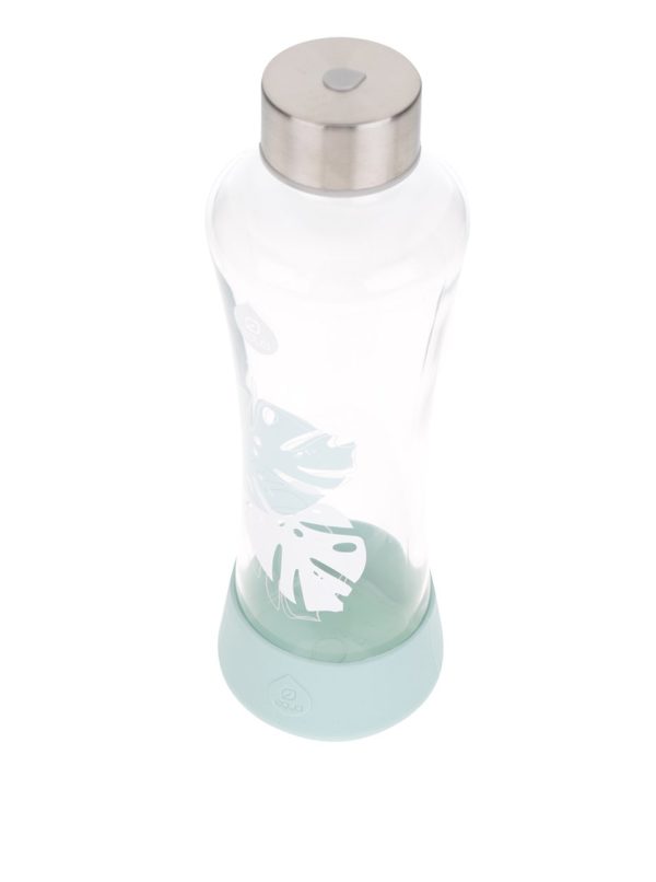 Sklenená fľaša s motívom listov EQUA Monstera (550 ml)
