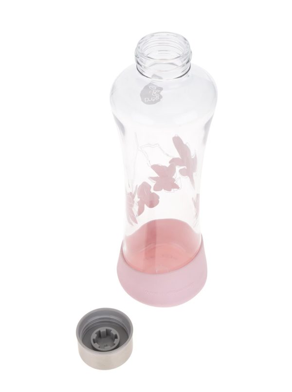 Sklenená fľaša s motívom kvetov EQUA Monstera (550 ml)