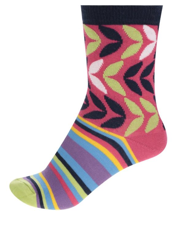 Súprava šestich dámskych farebných vzorovaných ponožiek Oddsocks Kandy