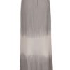 Ružovo-sivá dlhá plisovaná sukňa Pietro Filipi