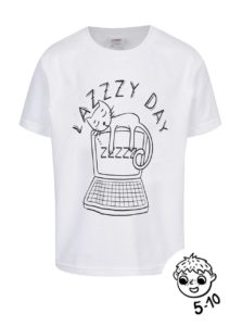 Biele chlapčenské tričko ZOOT Kids Lazy day