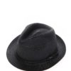 Čierny klobúk s ozdobným remienkom Pieces Lea