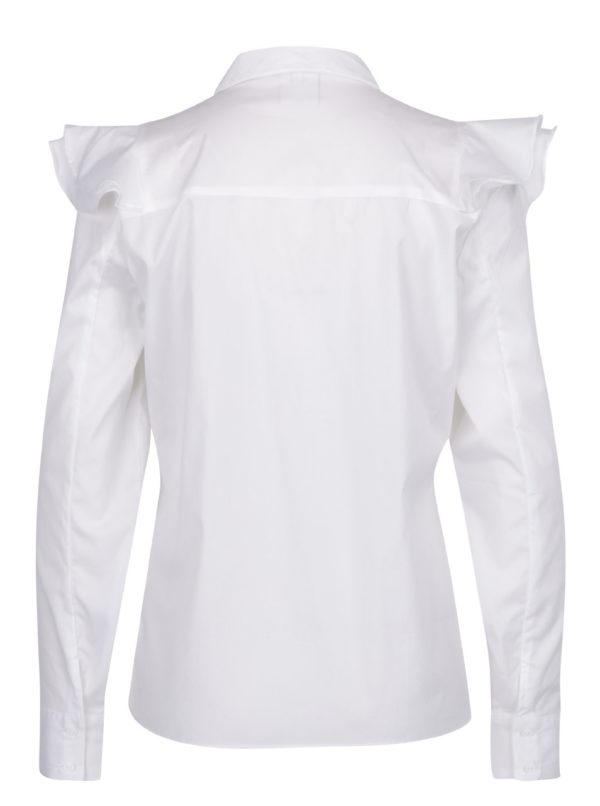 Biela košeľa s volánmi Selected Femme Palma