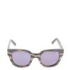 Béžovo-sivé melírované slnečné okuliare Pieces Goyo