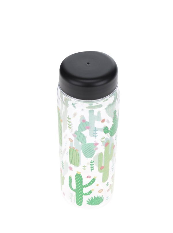 Plastová fľaša na vodu s motívom kaktusov Sass & Belle