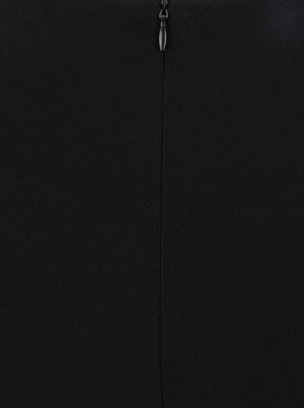 Čierne plus size puzdrové šaty s čipkovanými detailmi Goddiva