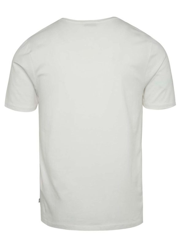 Krémové basic tričko s krátkym rukávom ONLY & SONS Basic