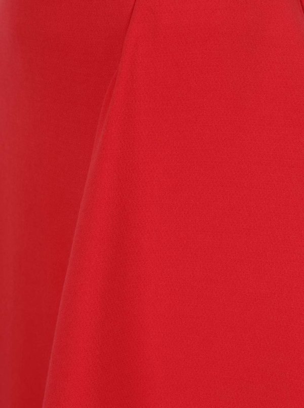 Červená sukňa s volánom Closet