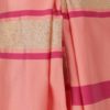 Ružová pruhovaná sukňa so zdobením v zlatej farbe Closet
